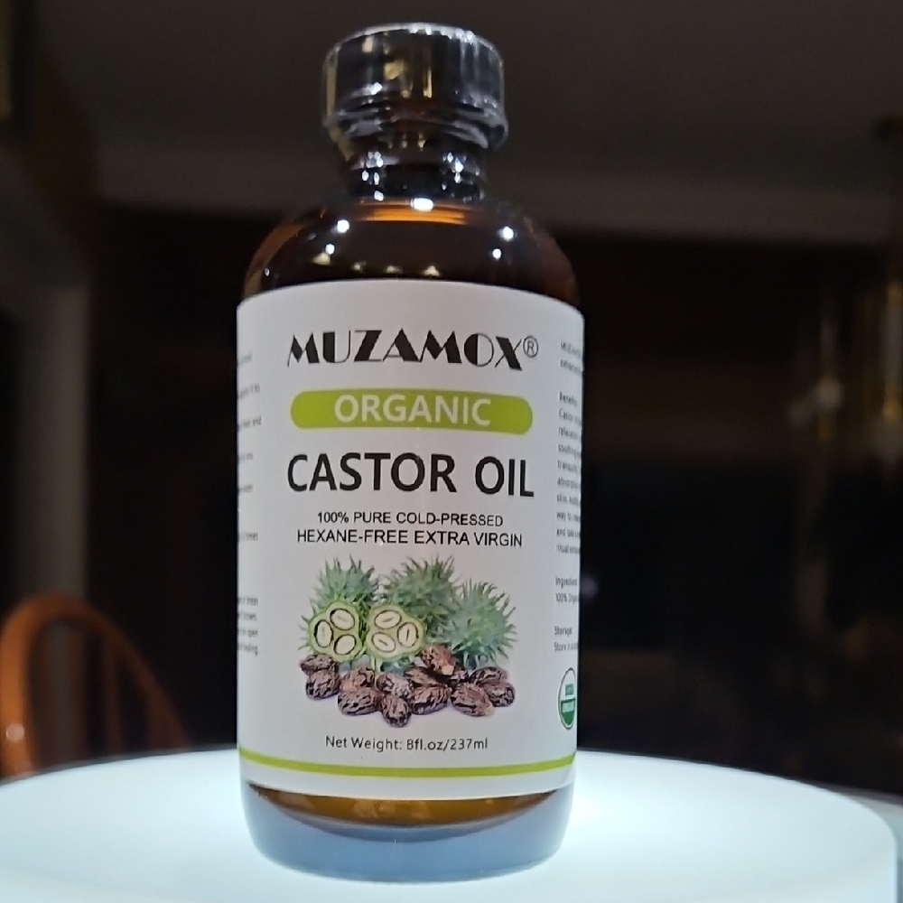 Muzamox Organic Castor Oil - 8 Fl Oz